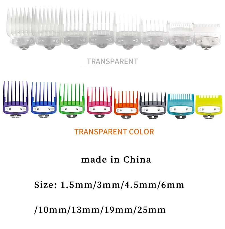 universal hair clipper cutting comb cover, barber shop trimmer protective gear accessory limit comb hairdressing tool