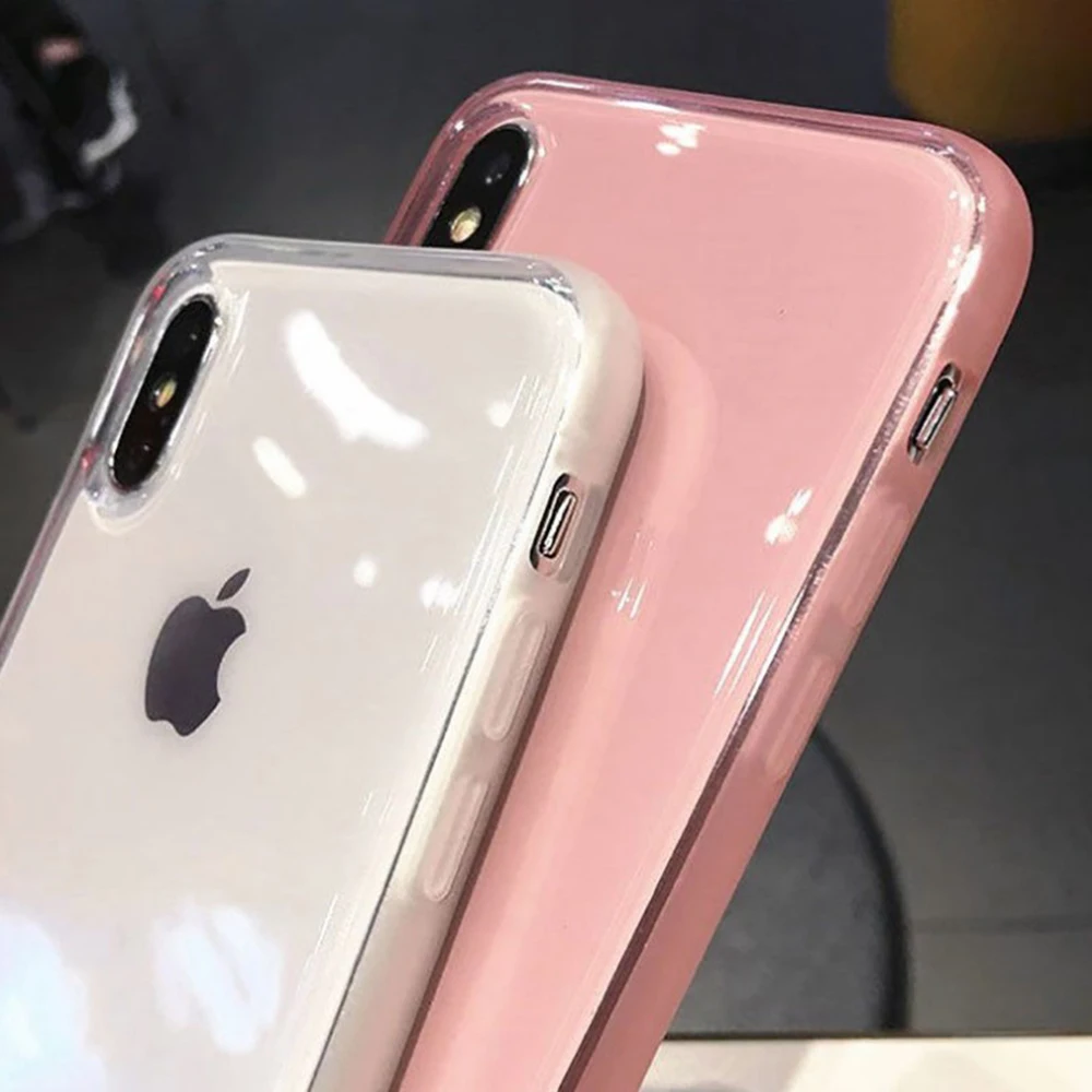 Прозрачный чехол для телефона iPhone 11 Pro XS Max XR X 8 7 6s 6 Plus 11Pro противоударный