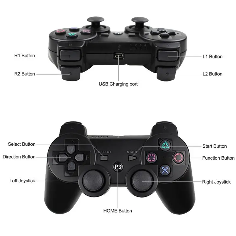Bluetooth контроллер для sony PS3 беспроводной геймпад для Play Station 3 джойстик для sony Playstation 3 PC SIXAXIS контроллер