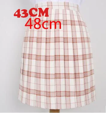 skirt 28 цветов, японская школьная юбка JK, Студенческая клетчатая юбка с высокой талией, японская плиссированная юбка для школьной формы, юбка в клетку - Цвет: skirt