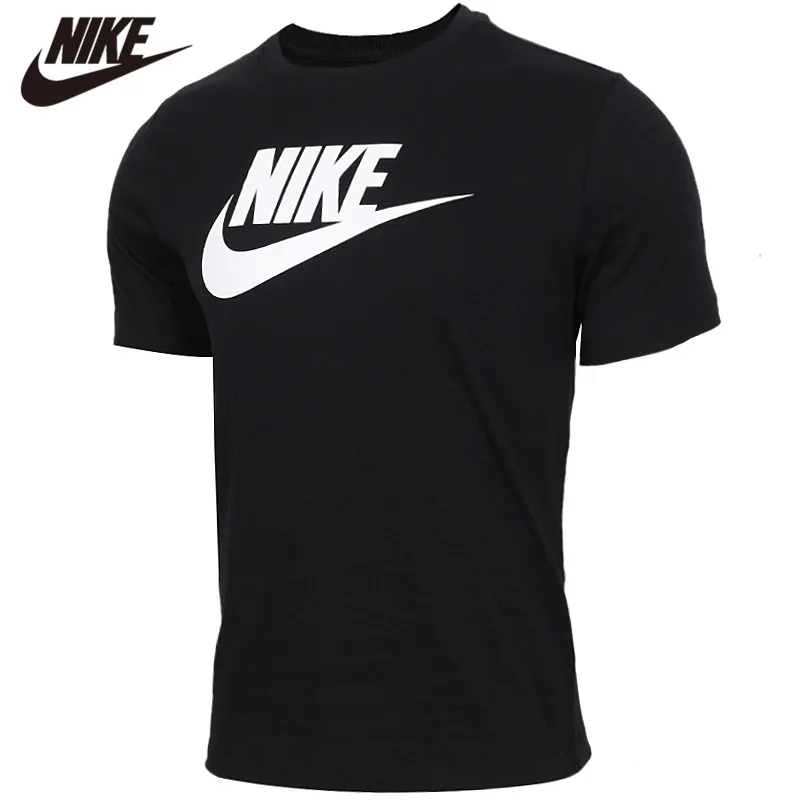 

Original Nike Running Shirt AS M NSW TEE ICON FUTURA black Men's T-shirts Comfort short sleeve Shirts