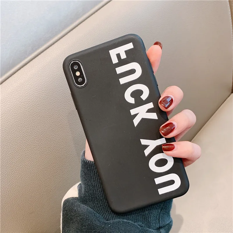 Забавный чехол для телефона с надписью iphone XS 12 mini 11 Pro max X XR 7 8 6 6s plus SE 2020 Модный