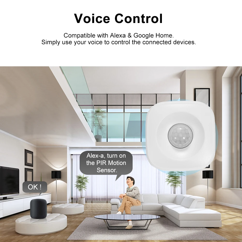 WIFI PIR датчик движения беспроводной пассивный инфракрасный детектор охранная