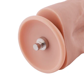 Hismith 8.5”Two Cocks One Hole Silicone Dildo for Hismith Premium Sex Machine 7.5” Inches Insertable Length KlicLok System 3