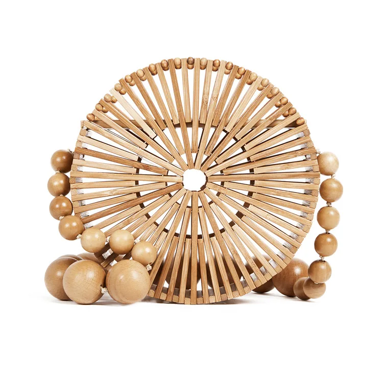 

bags for women 2019 new summer bamboo bag basket straw shoulder bag hand hollow bag female bag crossbody bags for women