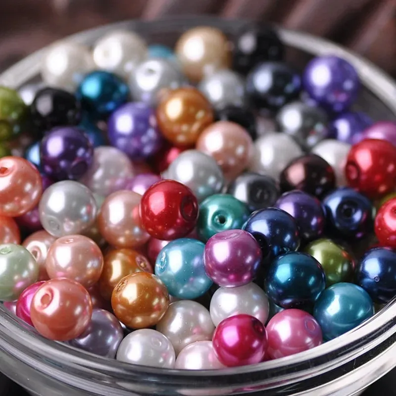 Colorful Acrylic Pearl Beads