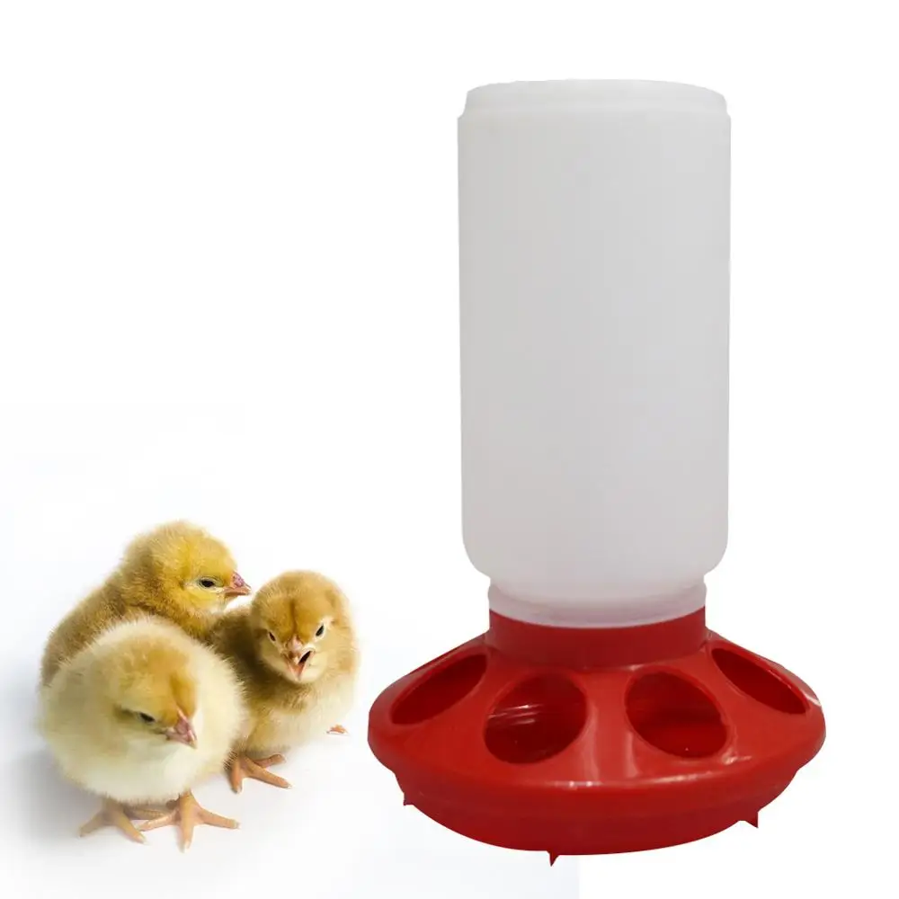 2 sets Poultry Feeder Plastic 1Kg Chicken Feeding tools Chicks Quail