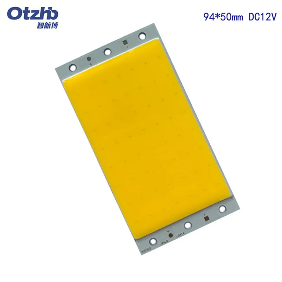 Painel de Led para Faça Lâmpada de Iluminação ao ar Levou Chip on Board Dia Quente Branco Puro Cor Azul Você Mesmo Livre Indoor Fonte 94x50mm 10w Luz Cob 4 Painel de led com chip cob, 94x50mm,