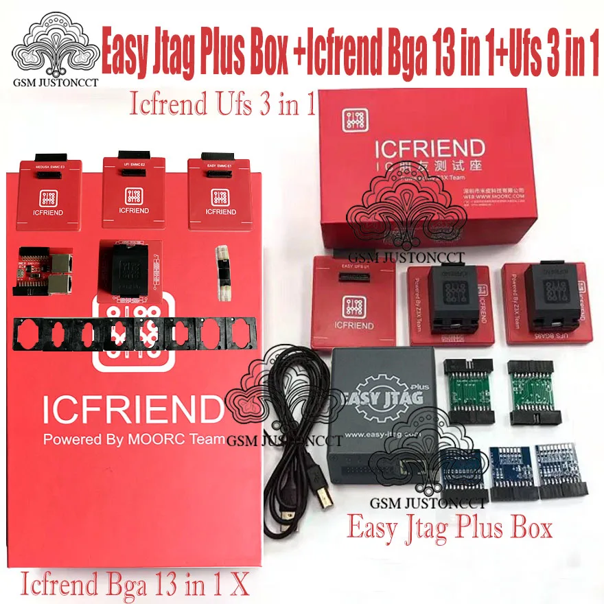 Новая версия 2022 Φ plus box + Φ/UFI/MEDUSA ISP адаптеры UFS 3 в 1 розетка X EMMC BGA 13 IN SOCKE | Мобильные