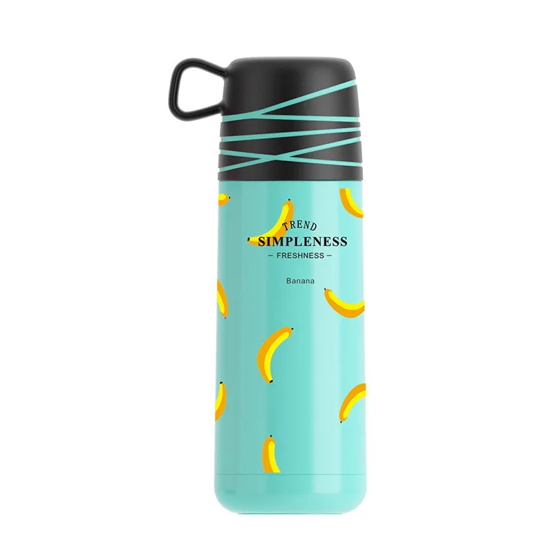 350ml Stainless Steel Vacuum Flask Portable Thermos Mug Coffee Tea Milk Tour Thermo Bottle Leakproof Insulated Tumbler Thermocup - Цвет: green