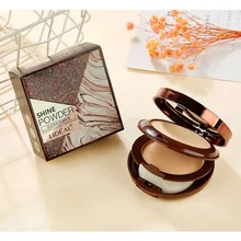 Двухслойная прессованная пудра контроль жирности покрытия дефекты даже цвет кожи прессованная пудра Макияж лица