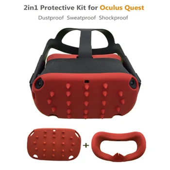 

Protective Dustproof Skin Cover for Oculus Quest Headset Helmet Sweatproof Lightproof Eye Face Pad for Oculus Quest Accessories