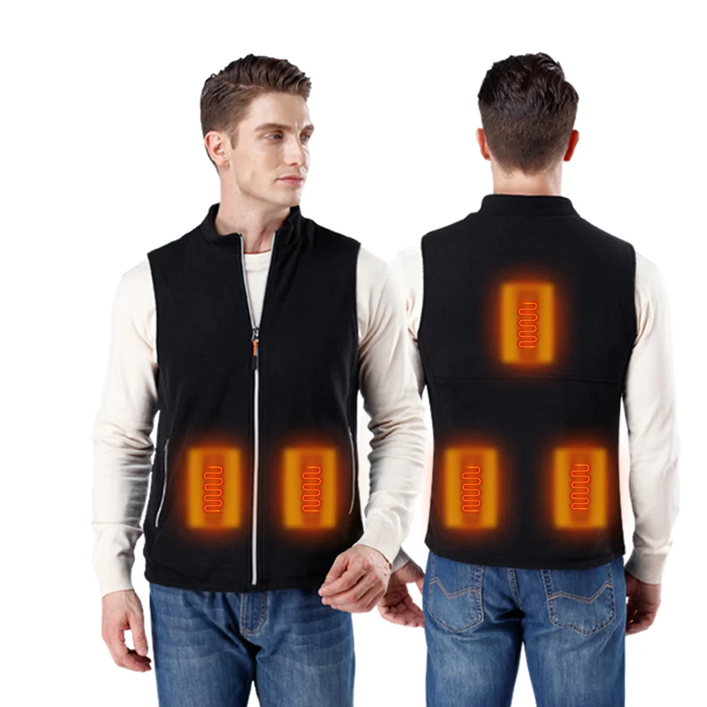 

5 Heating Zones Smart USB Charging Heating Vest Hunting Vest Winter Jackets Heated Sleeveless Jacket Skiing Skating Camping