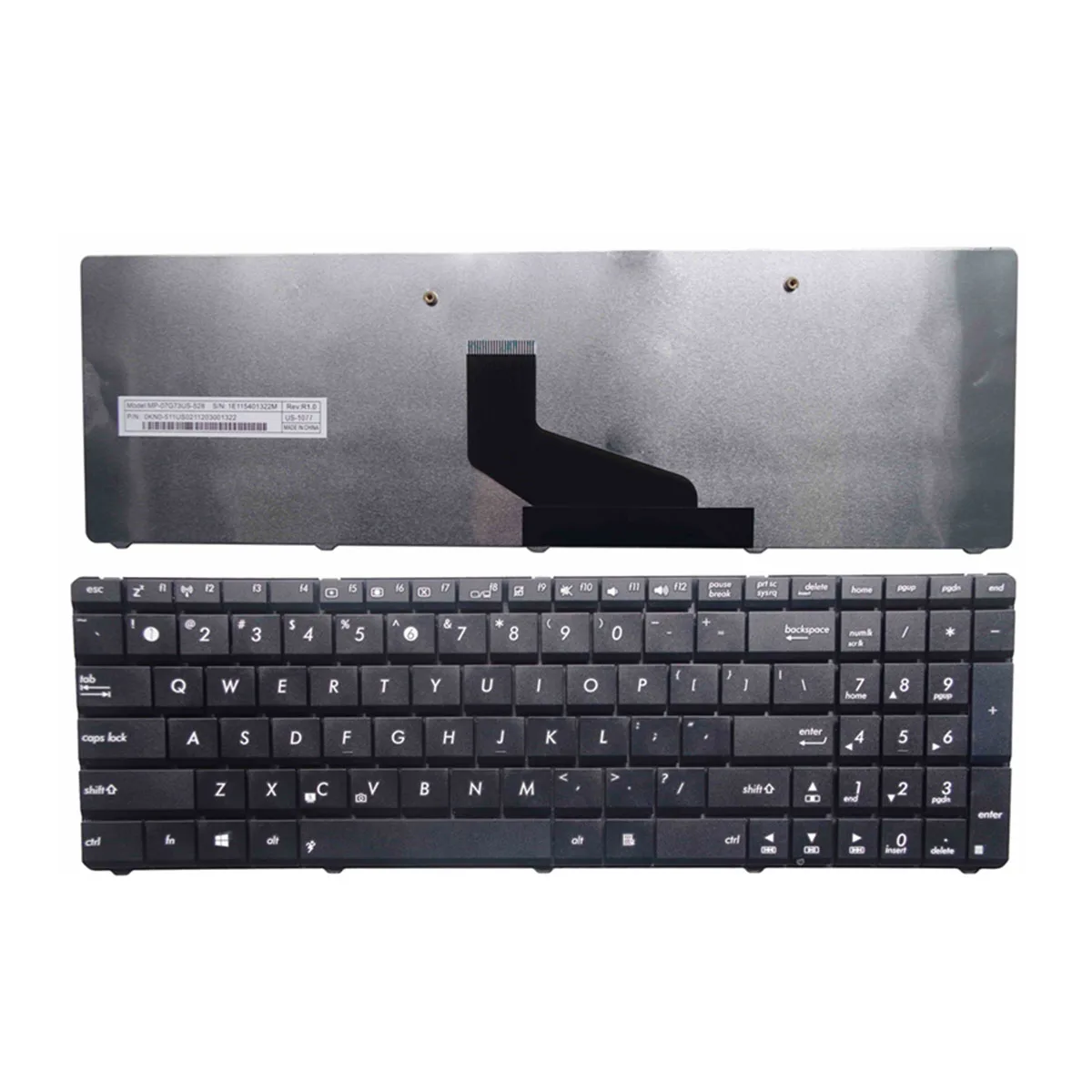 Новая английская клавиатура для ноутбука ASUS X53B X53U K73T K53T K53U K73BY K53Z K53TA K53TK K73B K73TA |