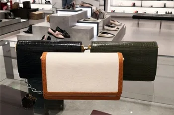 

2020 Korean fashion chain diagonal bag crocodile pattern retro crocodile leather pattern ladies shoulder bag