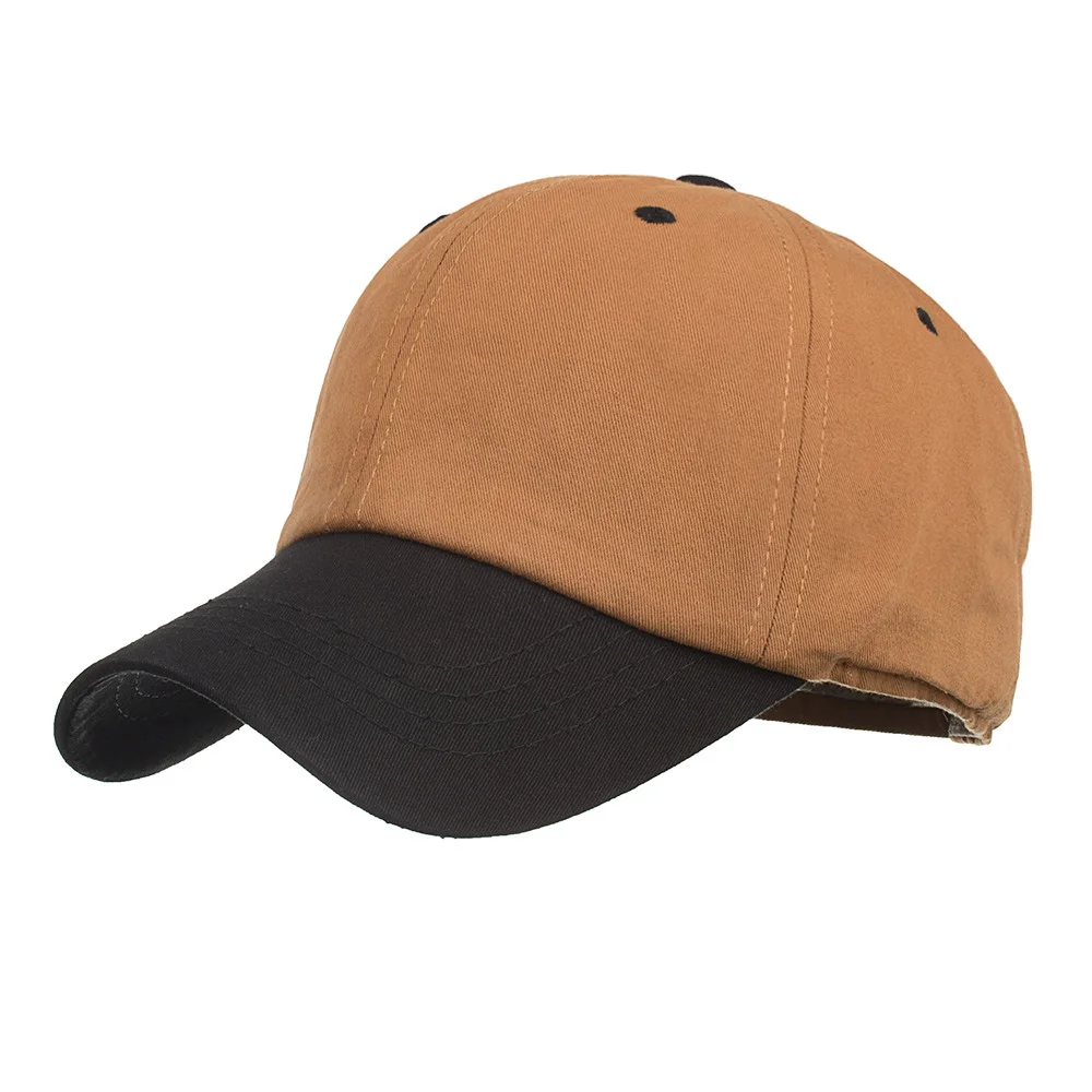 [RoxCober], двухцветная бейсболка для отдыха, хлопковая бейсболка gorra hombre, облегающая Кепка, головные уборы для мужчин и женщин - Цвет: Оранжевый