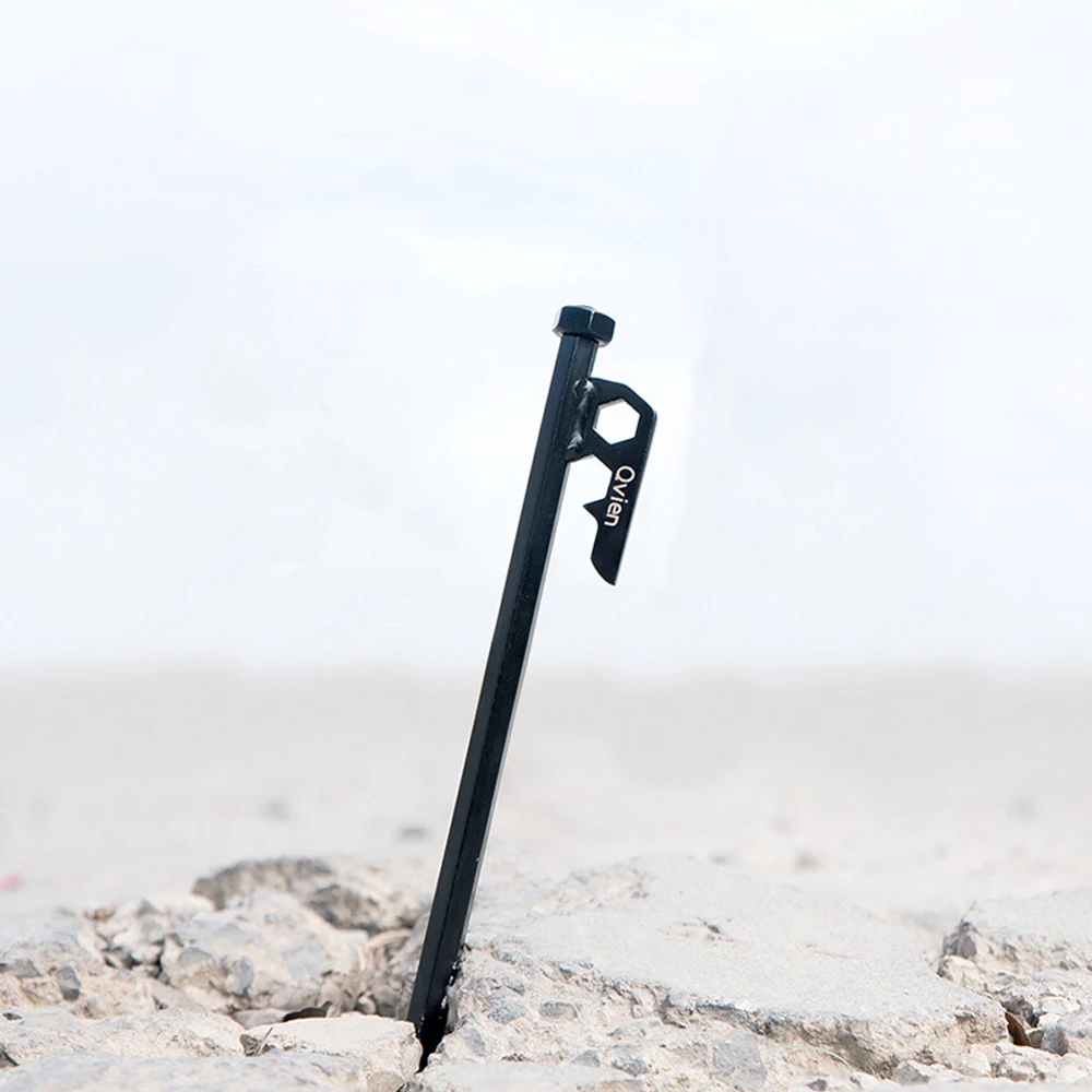 Outdoor Tool Tent Stake Nails Sand Pegs Steel Nail Ground Pin Camping Hiking Accessories | Спорт и развлечения