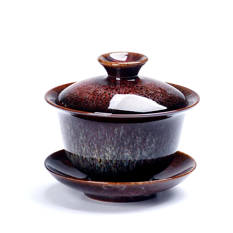 Фарфоровые Gaiwan китайские чашки кракле глазури чайная посуда
