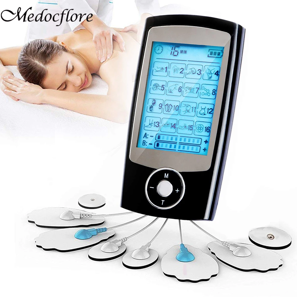 

16 Modes Stimulator TENS Unit Deep Tissue Massage Shiatsu Back and Neck Shockwave Therapy Machine Acupuncture Tuina Pain Relief