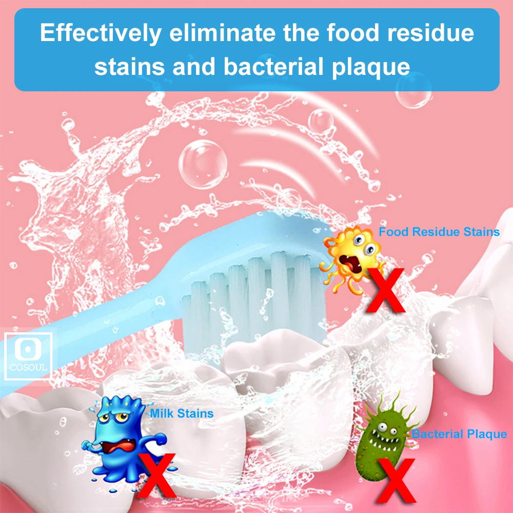 Children Electric Toothbrush Soft Bristles Professional Child Toothbrush Cute Rabbit Teeth Care