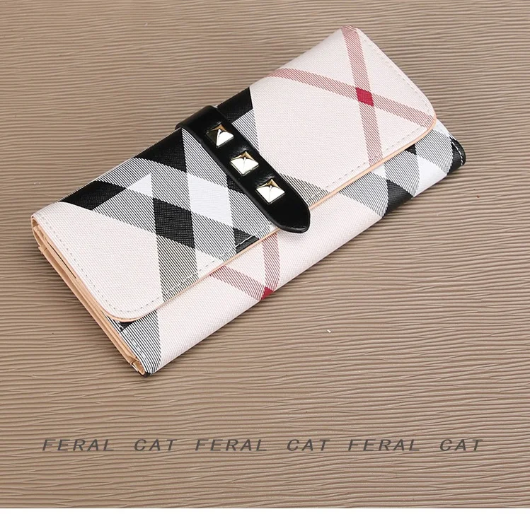 FERAL CAT Female Luxury New Zipper Fashion Wallet Women Wallets Card Hand Bag Phone Packages18