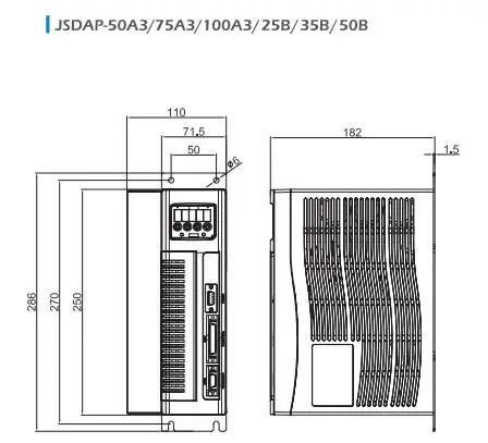Teco 3 кВт JSDAP-75 A3 привод с серводвигателем для станка с ЧПУ