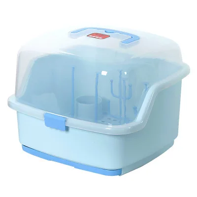 

Feeding Bottle Drying Draining Shelf Hand Lid Sealed Feeding Bottle Storage Box Baby Tableware Storage Box