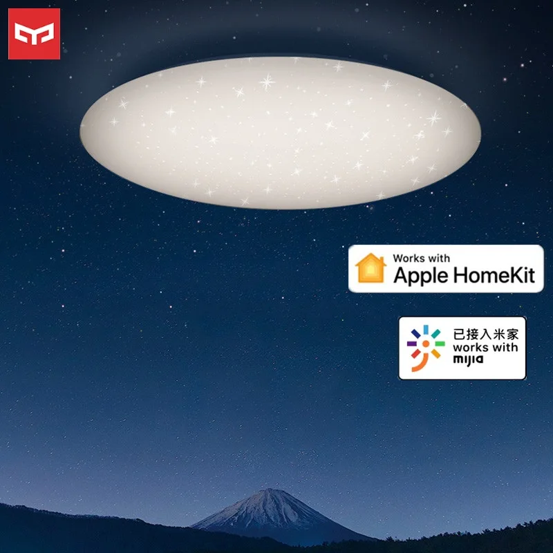 Обновленный Yee светильник JIAOYUE 480 умный светодиодный потолочный светильник Mijia APP WiFi Bluetooth управление 220 в 32 Вт Пылезащитная работа с Apple Homekit