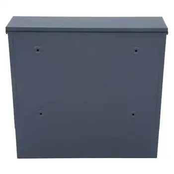 

Black Iron Wall Mounted Locking Twill Weave Pattern Mailbox with 2Pcs Keys