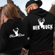 her buck his doe hoodies