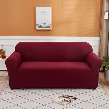 

Elastic Red Sofa Cover Stretch Tight Wrap All-inclusive Sofa Covers for Living Room Couch Cover Chair Sofa Cover Pillow Case