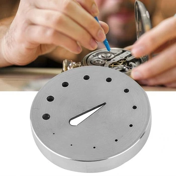 

Portable 30106 Steel Watch Balance Hairspring Holding Adjustment Tool with Holes Watch Repair Accessory Tool for Watchmaker