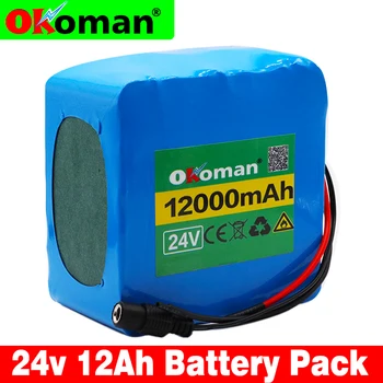 

High capacity 12ah lithium battery pack 25.2V 12000mAh Suitable for bicycle electric scooter wheelchair harvester BMS