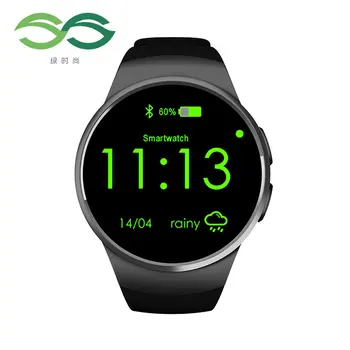 

SS Green Fashion Kw18 Smart round Screen Watch Adult Pluggable Cartoon Phone Heart Rate Measurement Bluetooth Sports Pedometer B