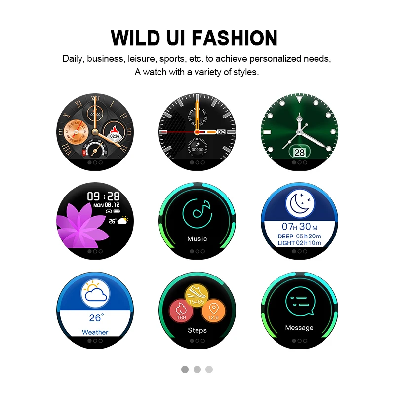ESEED GT105 smart watch men IP67 waterproof 4 UI face 1.2 inch heart rate blood pressur Blood oxygen call remind smartwatch