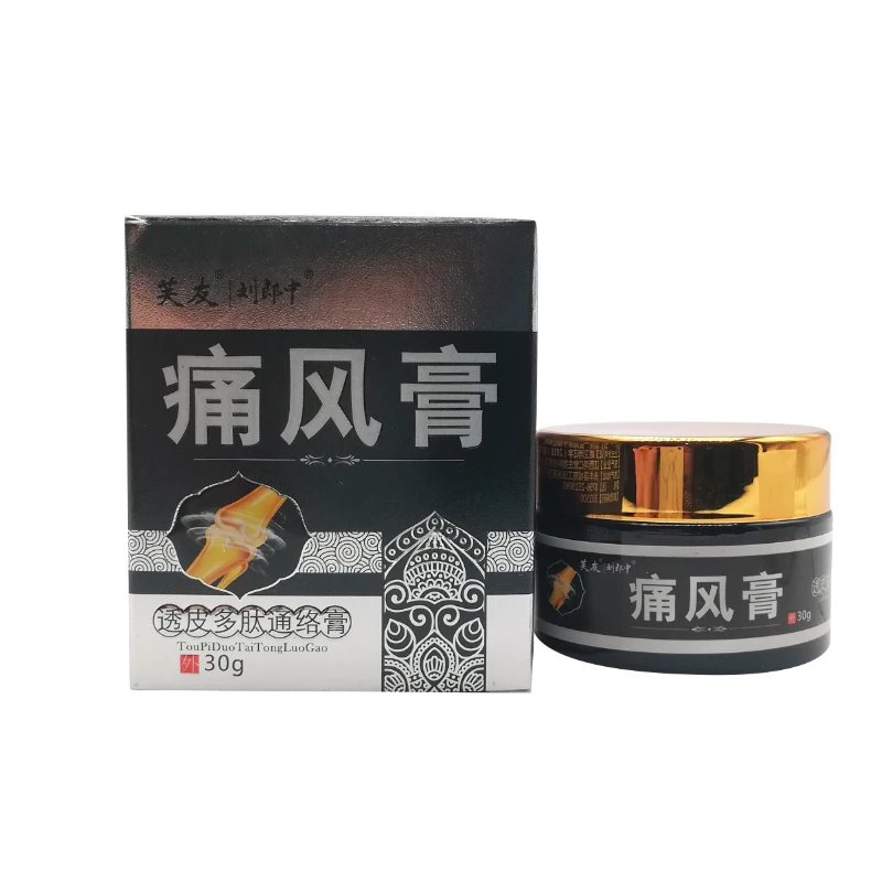 1pcs Chinese Herbal Medicine Gout Cream Treatment Gout Cause Neck Waist Shoulder Leg Joint Bone Pain Skin Antibacterial Ointment