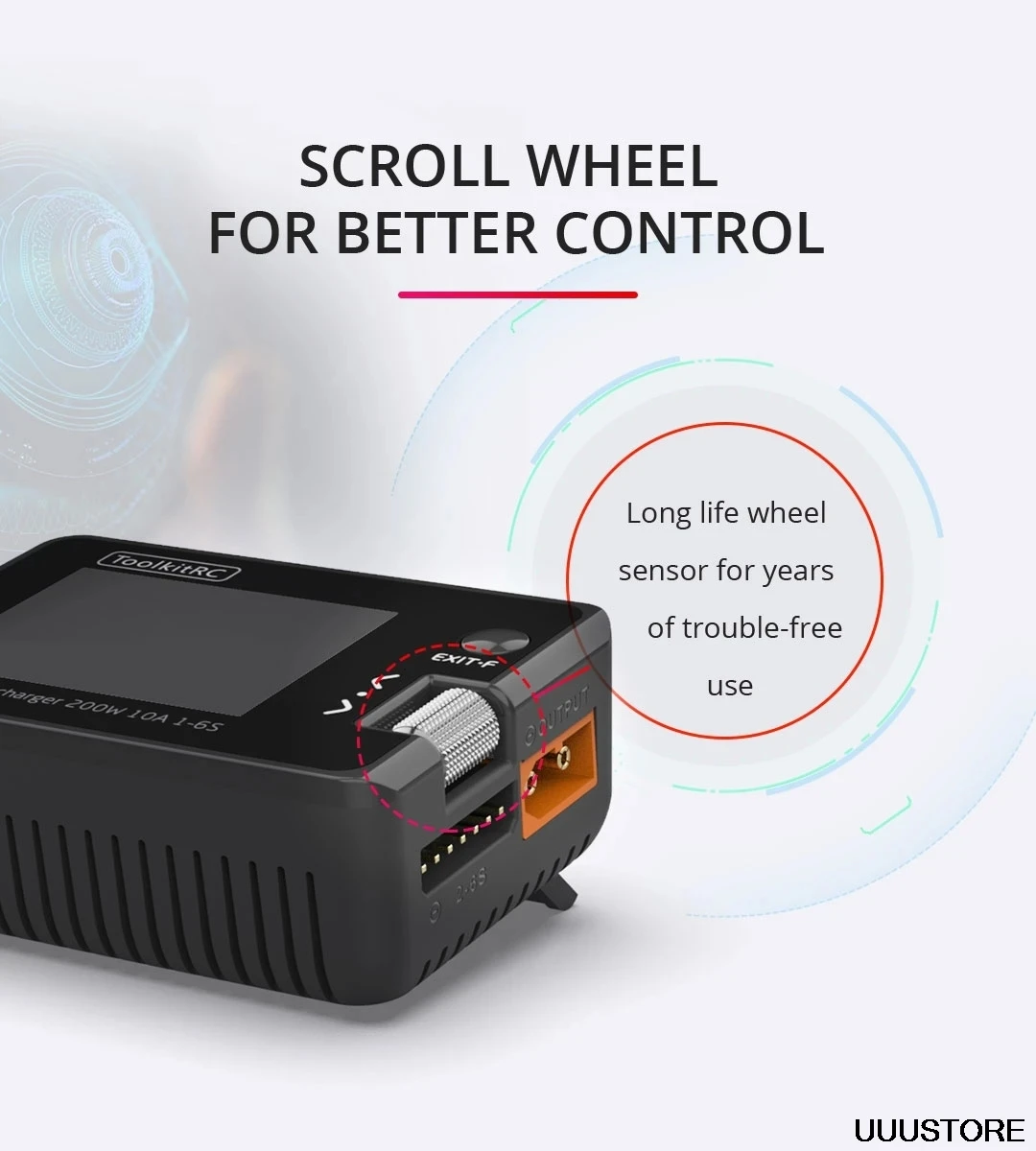 ToolkitRC M7 Charger - 200W 10A DC Balance Charger Discharger for 1-6S Lipo Battery With Voltage Servo Checker ESC Receiver Signal Tester 11