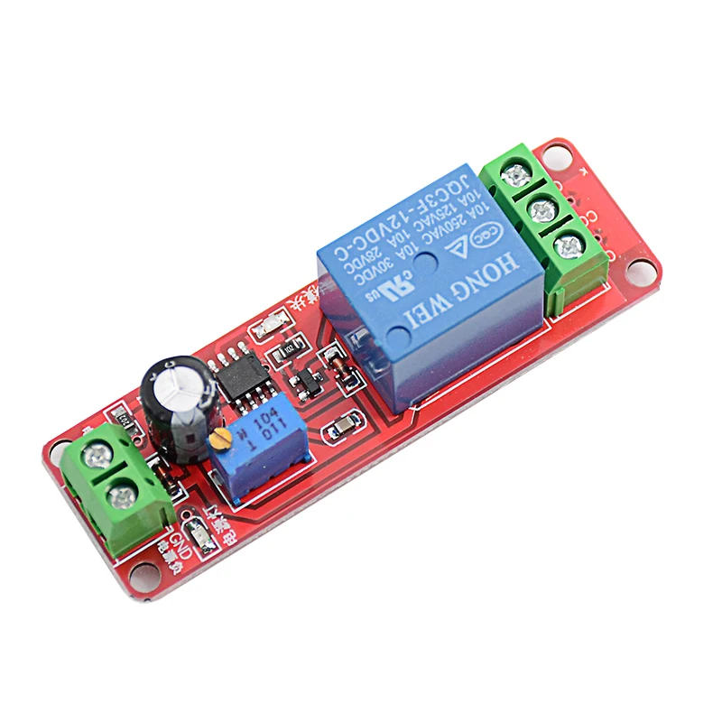

Timer Switch Adjustable NE555 Module Time delay relay Module DC 12V Delay relay shield 0~10S