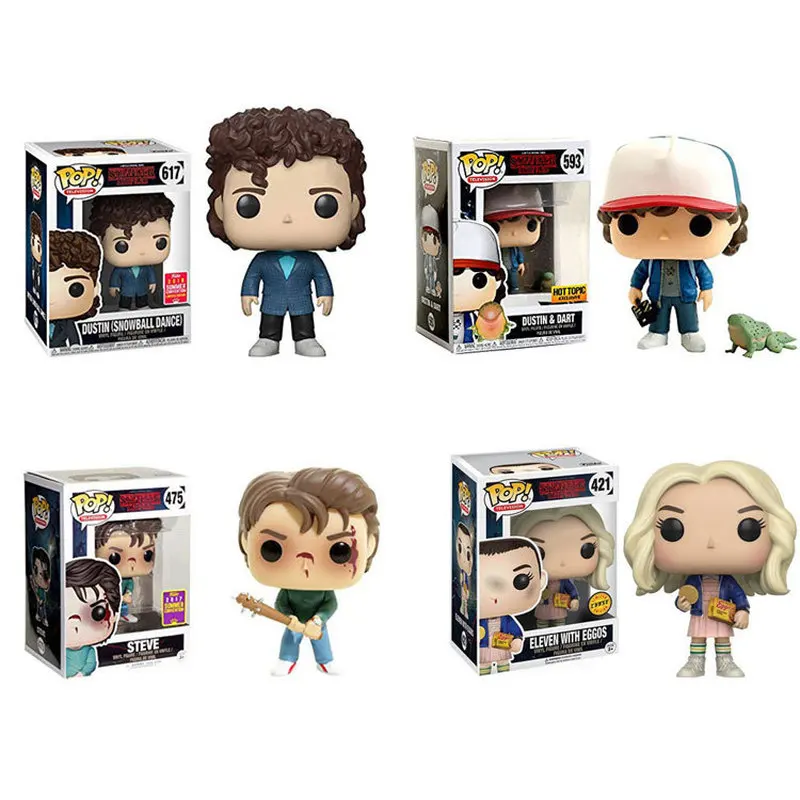 Экшн фигурки Funko pop очень странные дела одиннадцать демогрон Хоппер Джонатан