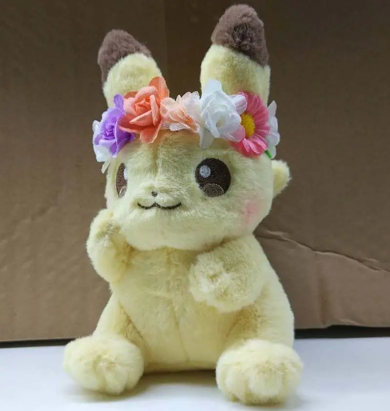 Новинка подлинный японский центр Пасхи 2018 талисман Eevee с цветком плюшевая