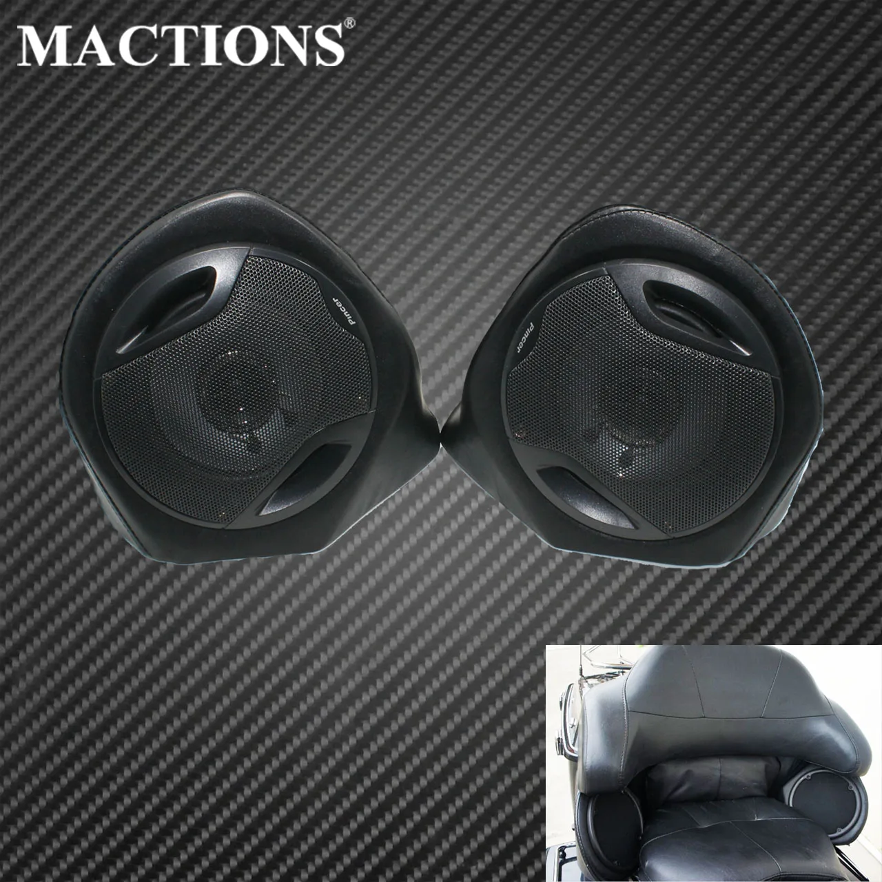 

Motorcycle Conversion Speaker After Box Speaker Black For Harley Touring Road Glide FLH Electra Glide 2000-2013 Custom FLTRX