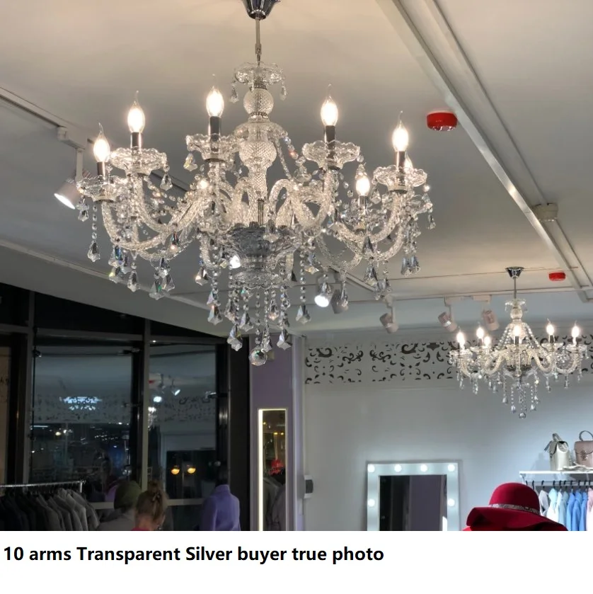 Modern Crystal Led Chandelier Cognic/TR GOLD/Silver K9 Large 6/8/10/15/18 Arm Living Room Lustres De Cristal Lighting Fixture led chandelier,ceiling chandelier