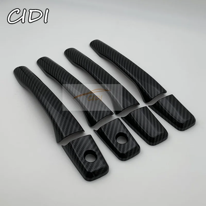 For Mitsubishi Lancer Mirage Evolution 7 8 9 2002 2003 2004 2005 2006 New ABS Chrome Carbon Fiber BlackDoor Handle Cover Trim | Автомобили