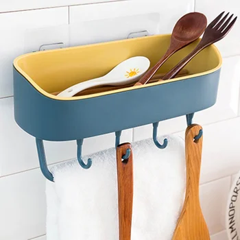 

Simple Bathroom Shelf Punch-free Wall-mounted Multi-function Plastic Kitchen Finish Rack