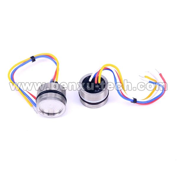 15.8 or 19mm in Diameter 10kPa to 100MPa Piezoresistive Diffused Silicon Pressure Sensor