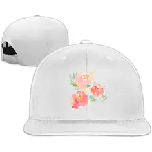 Акварельный букет Snapback Кепка плоская купюра шляпы Регулируемая Кепка s для мужчин/женщин