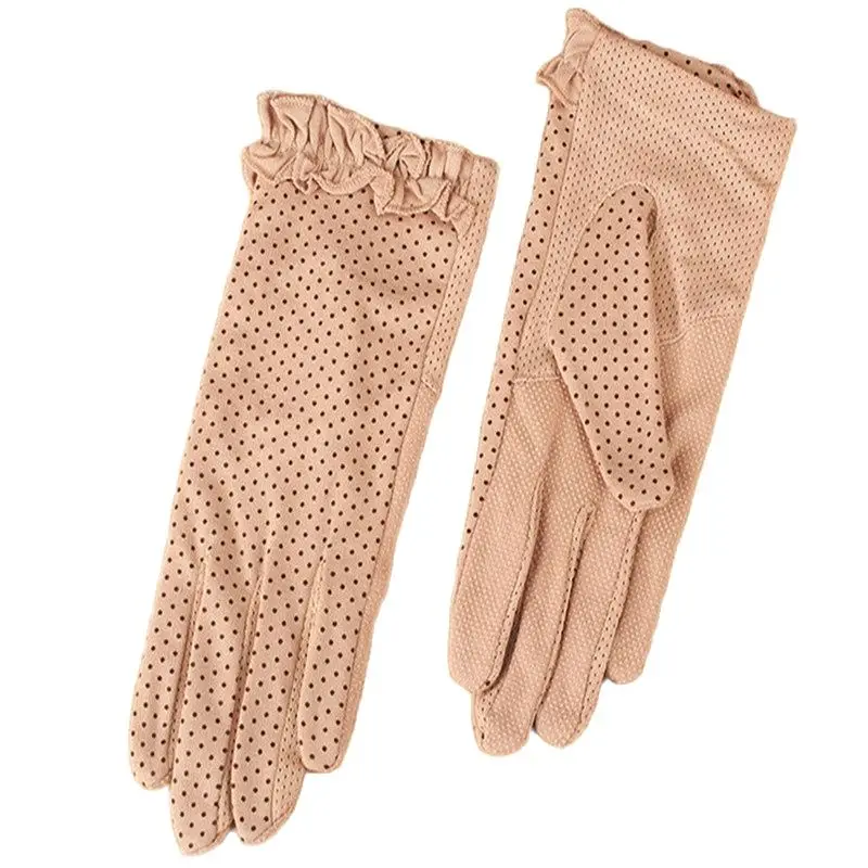 SIX Color Outdoor UV Protection Driving Gloves Lady Girl Summer Sun