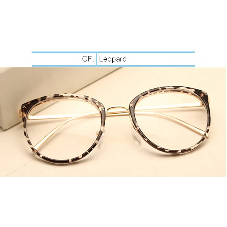 Leopard IVSTA, кошачий глаз, оправа для очков, женские очки, для чтения, оптические, женские, Круглые, Ретро стиль, близорукость, кошачий глаз, солнцезащитные очки, розовый, Nerd - Цвет оправы: Leopard
