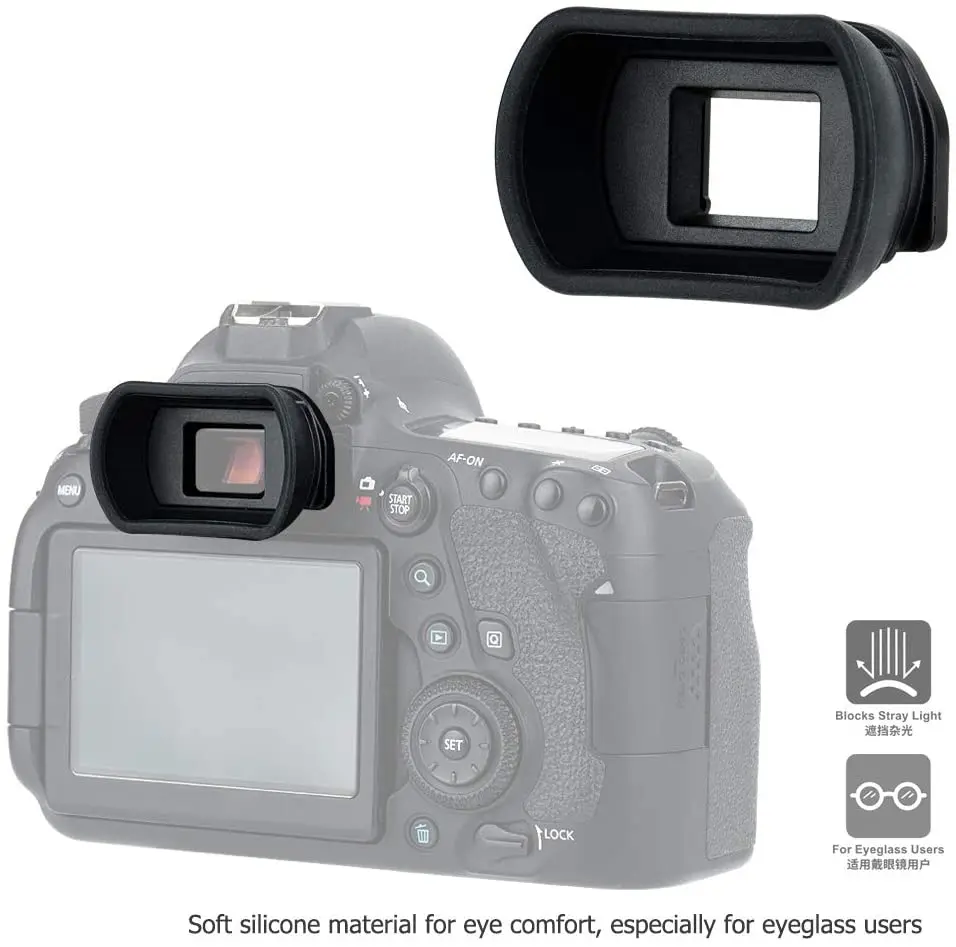 Camera viewfinder accessories Camera eyecup viewfinder eyepiece for Canon EOS 4000D 2000D 250D 200D SL3 SL2 SL1 T100 T8i T7i T7 T6s T6i T6 T5i T5 T4i XSi XS