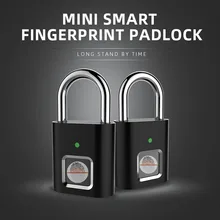 Anytek дверной замок L34 замок с отпечатком пальца безопасности без ключа USB Перезаряжаемый мини дверь багаж алюминиевый сплав отпечаток пальца Замок
